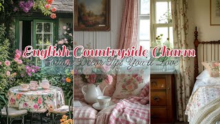 🌸Bring English Countryside Charm into Your Home: Cottage Decor Tips You’ll Love! #decoration #ideas