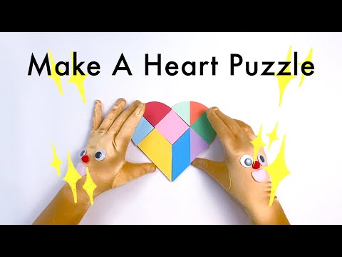 How to Make a Heart Tangram Puzzle ❤️ Fun DIY Geometry Puzzle