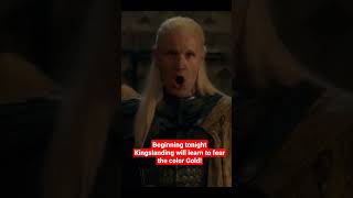 Learn to Fear the Colour Gold - Daemon Targaryen  #houseofthedragon #hbomax #hbo #shortsfeed #shorts