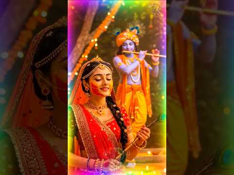 Radha Krishna Holi Status #radhakrishna #mahadev #shorts