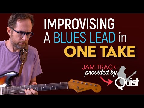 Use your ear and improvise a blues lead over a minor key jam track in 1 take. Guitar Lesson EP576