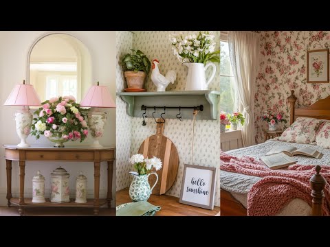 100+ Enchanting Vintage Rustic Spring Decor Ideas for a Magical Space: Shabby Chic Farmhouse Decor🌻