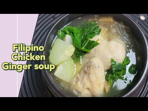 NEW: FILIPINO CHICKEN GINGER SOUP | Tinolang Cornish hen with glass noodles and cilantro #cookwithme