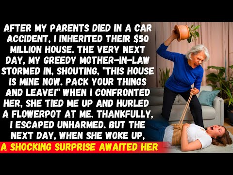 My greedy MIL seized my $50M inheritance and hurled a flowerpot at me when I confronted her...