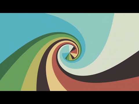 1H long relaxing satisfying Screensaver of colorful rainbow spiral Video Loop no sound, no music