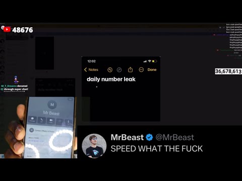 iShowSpeed Leaks MrBeast Number On Live 💀