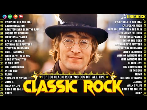 Classic Rock Songs 70s 80s 90s Full Album🔥Queen, Nirvana, ACDC, Led Zeppelin , Bon Jovi, Aerosmith