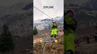 UYI AMMA 😂 #trending #youtubeshorts #shortsvideo #funny #funnyvideo #zipline #manali #uyiamma