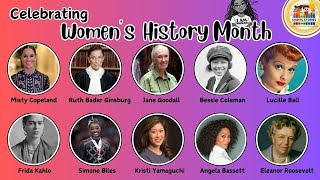 10 Incredible Women Who Changed the World! | Women’s History Month for Kids