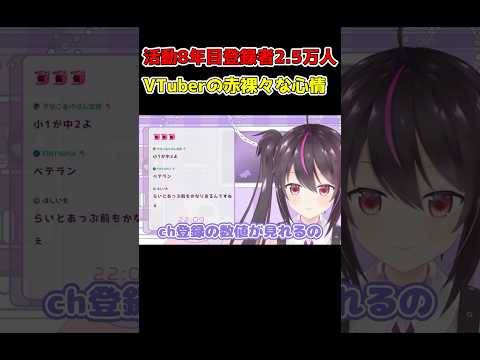 活動8年目登録者2.5万人VTuberの赤裸々な心情 #shorts #vtuber