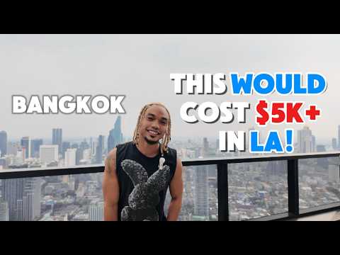 He Left LA for Bangkok Thailand and Lives Like a Boss Here! $1.1k/Month Luxury Condo Tour