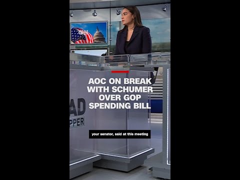 AOC on break with Schumer over GOP spending bill