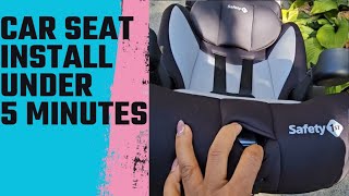 How to install a car seat under 6 minutes #safetyfirst #carseat #safe