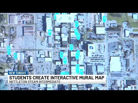 Students create a digital Downtown Jonesboro mural map