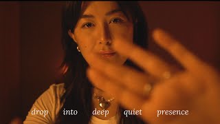 asmr reiki 🌕 deep presence & relaxation before sleep (body scan, sleep countdown, fire crackle)