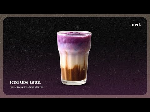 iced ube latte.