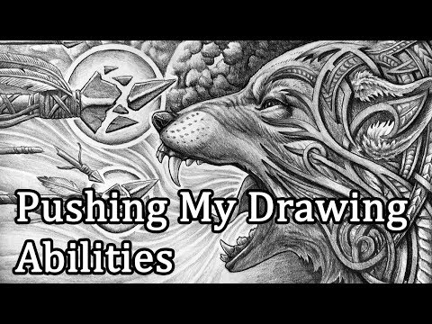 Fenrir and Owl Speed Drawing Video