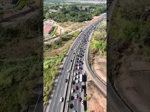 VIDEO Vista del tráfico hacia el interior del país en la autopista Arraiján  La Chorrera