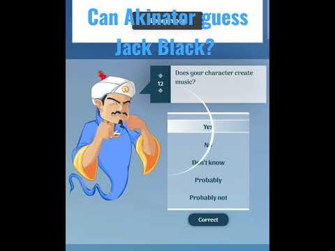 Can Akinator guess Jack Black? #shorts #viral #funny