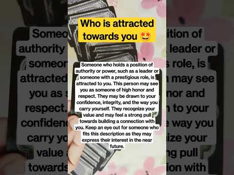 Who is attracted towards you 🤩 #attractive #tarot #love #crush #shortsviral