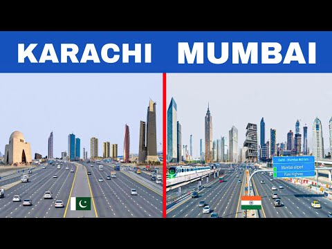 Mumbai vs Karachi | which is the more developed ?  کراچی‎ vs मुंबई 🇵🇰 🇮🇳