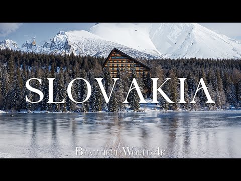 Slovakia 4K - Discover Snowy Peaks, Frozen Lakes & Winter Charm - Calming Piano Music