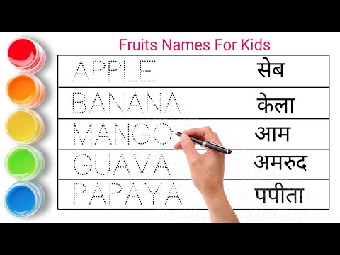 फलों के नाम || Fruits name in english and hindi || Fruits Name || Kids Video || Learning Video ||