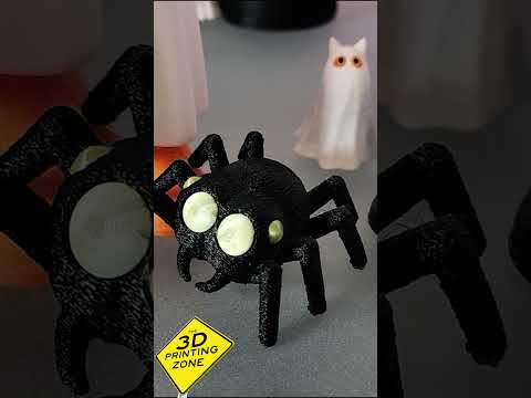 Halloween Fear and Fun: Ghosts, Black Cats, and Spiders in 3D! #shorts #halloween #ghost