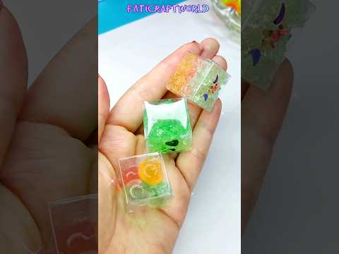 try it 🧊 DIY ice-cube - miniature art and craft diy  #shorts #art #howtomake