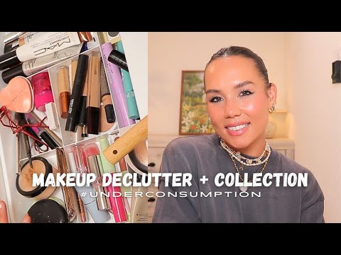 MASSIVE makeup declutter + makeup collection + thoughts on influencer culture