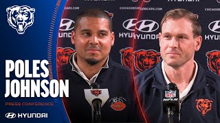 Poles, Johnson on additions of Jackson, Thuney, Jarrett | Press Conference | Chicago Bears