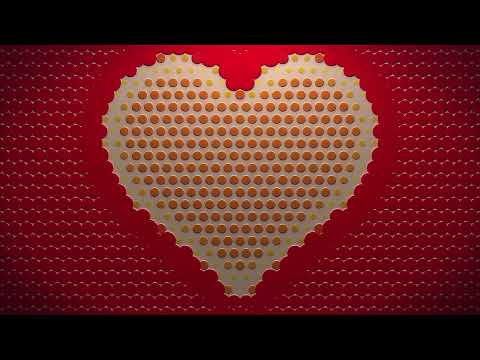 1 hour screensaver of oddly satisfying heart shape dots Background Loop Animation no sound