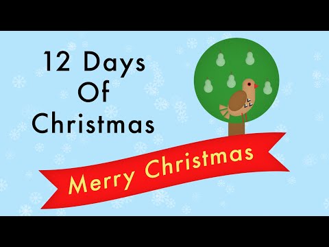 12 Days Of Christmas - Christmas Song - Lyrics 🎅🎄