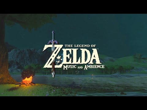 Relaxing video game Zelda Music with Peaceful Campfire Ambience