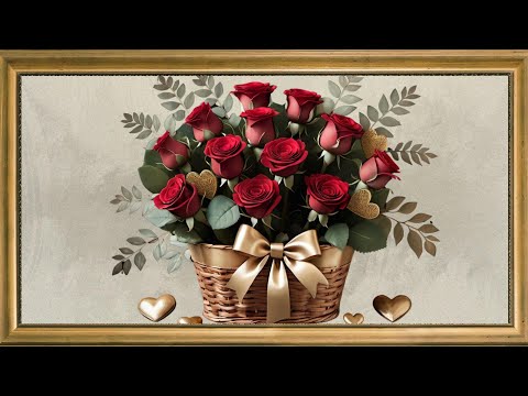 Flower Power: The Beauty of Red Roses: Screensaver For Your TV