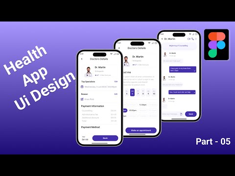 Health App Ui Design in Figma | Figma Tutorial - Part 05