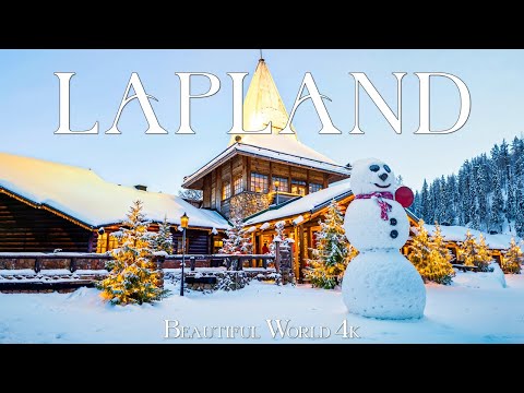 Lapland 4K - Journey Through the Winter Splendor of Wonderland - Piano Music 4K UHD