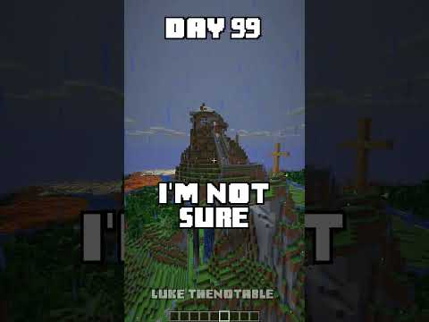 100 Days - [Minecraft Shorts] - Day 99 #minecraft #100days