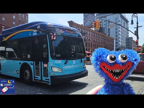 NYC City Adventure At FAO Schwarz For MTA Bus Toys & Trains With Lil' Huggy Plush Toy