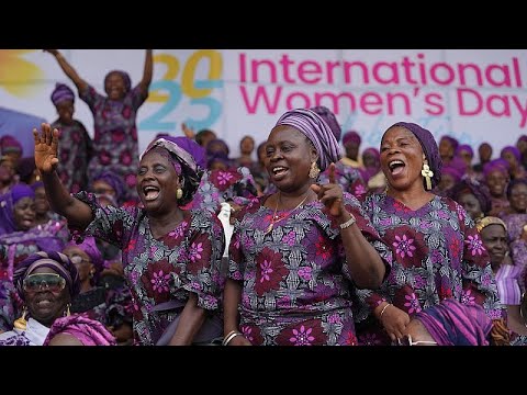 Women rally for equality in Lagos on International Women's Day