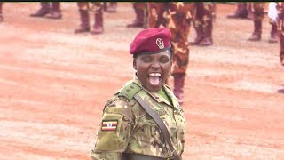 Perfect parade match by women during the women's day celebration