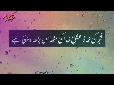 Sajde Taweel Kar Den Mushkilain Qaleel Ho Jaen Gi !! Namaz Quotes In Urdu | Deep Quotes