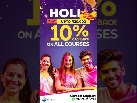 IITianGuide Wishes Everyone A Happy Holi - Flat 10% Discount On All Courses