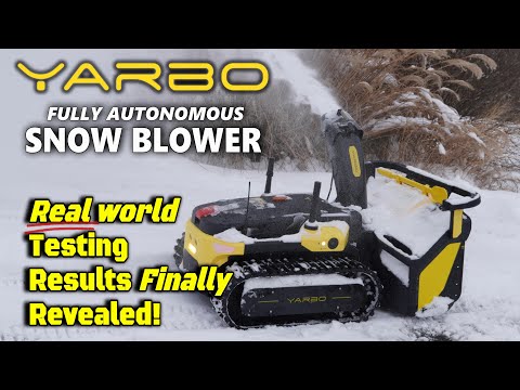 Fully Autonomous YARBO SNOW BLOWER: Real World Test - Real World Results *no hype*