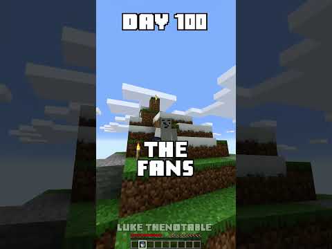 100 Days - [Minecraft Shorts] - Day 100 #minecraft #100days