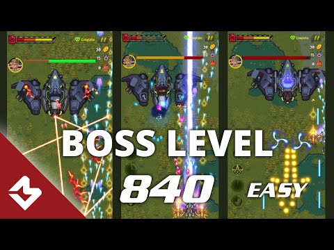 Boss Level 840 - Triad Vortex - 1945 Air Force Game