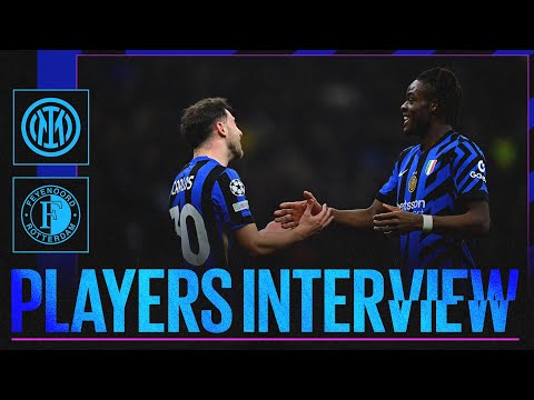 THE INTERVIEWS OF THURAM, DUMFRIES, PAVARD AND... | INTER 2-1 FEYENOORD 🎙️⚫🔵