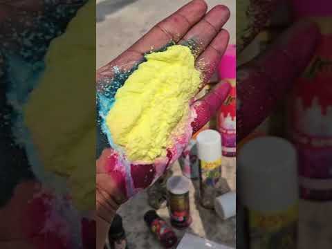 5 Different Types Holi Snow Spray Testing #holi #shorts