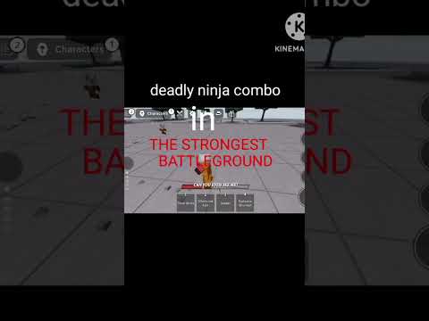 Deadly ninja combo in the strongest battleground #roblox #thestrongestbattlegrounds