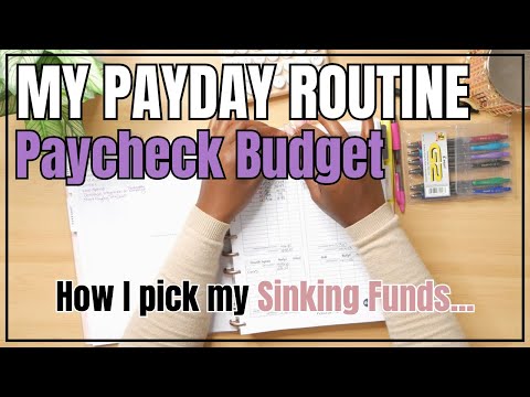 BI-WEEKLY PAYCHECK BUDGET | HOW I PICK MY SINKING FUNDS